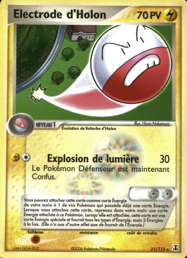 Electrode d'Holon 21 — EX Delta Species (French Pokémon TCG card)