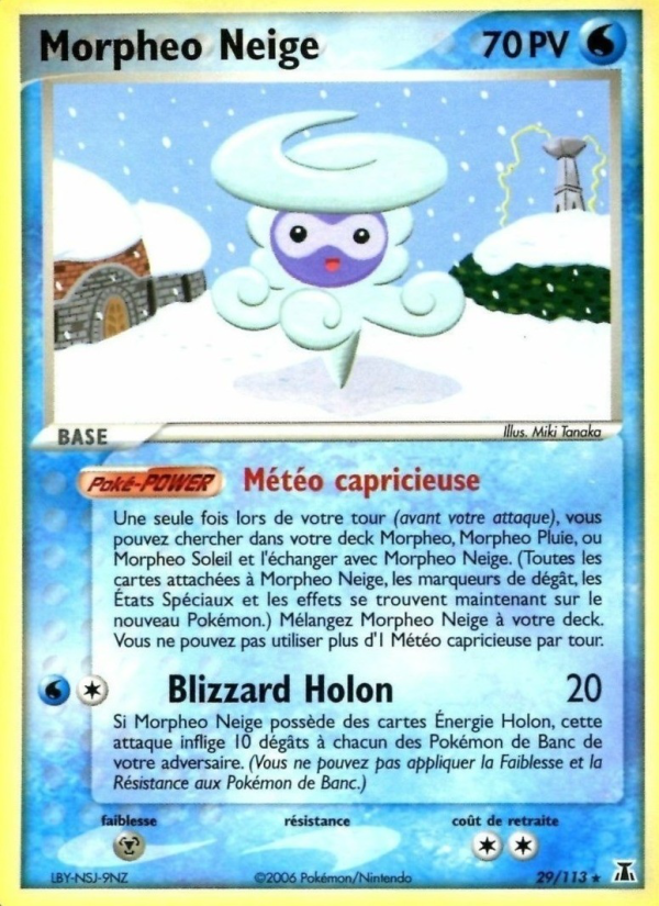 Morpheo Neige 29 — EX Delta Species (French Pokémon TCG card)