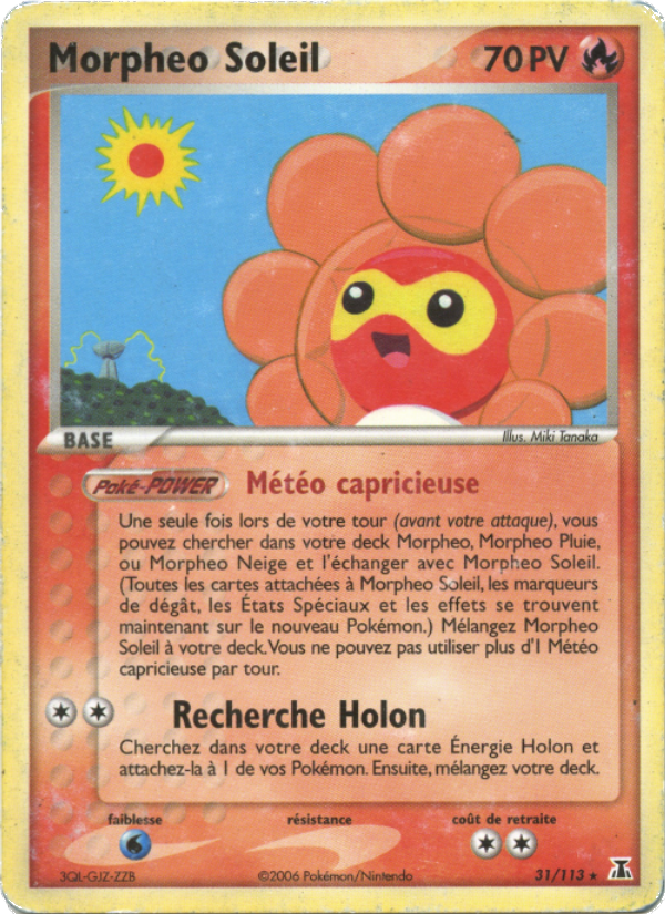 Morpheo Soleil 31 — EX Delta Species (French Pokémon TCG card)