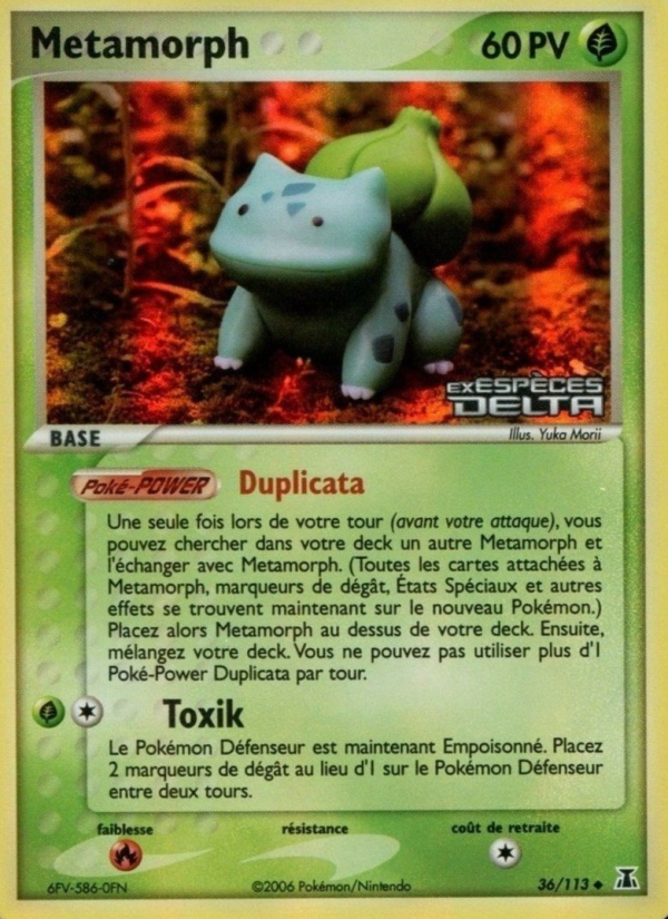Metamorph 36 — EX Delta Species (French Pokémon TCG card)