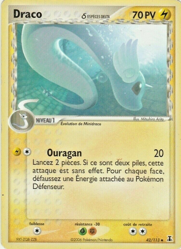 Draco δ 42 — EX Delta Species (French Pokémon TCG card)