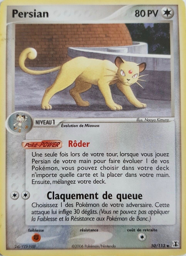 Persian 50 — EX Delta Species (French Pokémon TCG card)