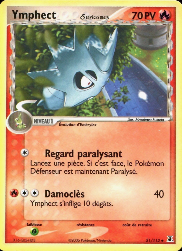 Ymphect δ 51 — EX Delta Species (French Pokémon TCG card)