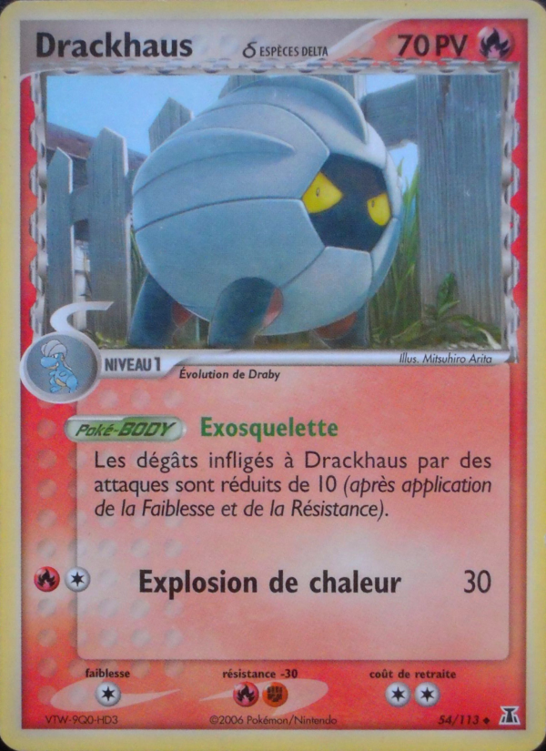 Drackhaus δ 54 — EX Delta Species (French Pokémon TCG card)