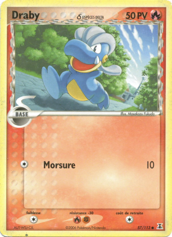 Draby δ 57 — EX Delta Species (French Pokémon TCG card)