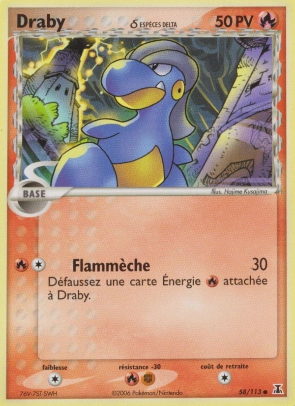 Draby δ 58 — EX Delta Species (French Pokémon TCG card)