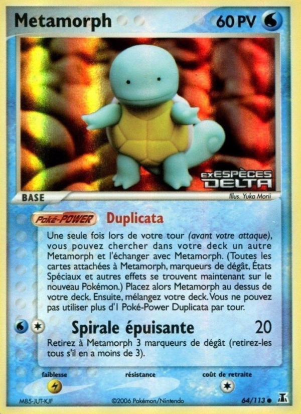 Metamorph 64 — EX Delta Species (French Pokémon TCG card)