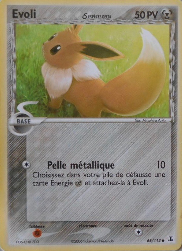 Evoli δ 68 — EX Delta Species (French Pokémon TCG card)