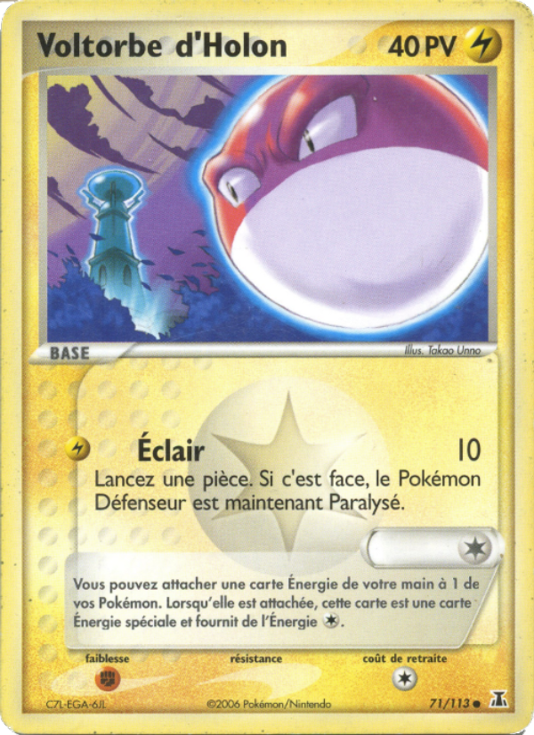 Voltorbe d'Holon 71 — EX Delta Species (French Pokémon TCG card)