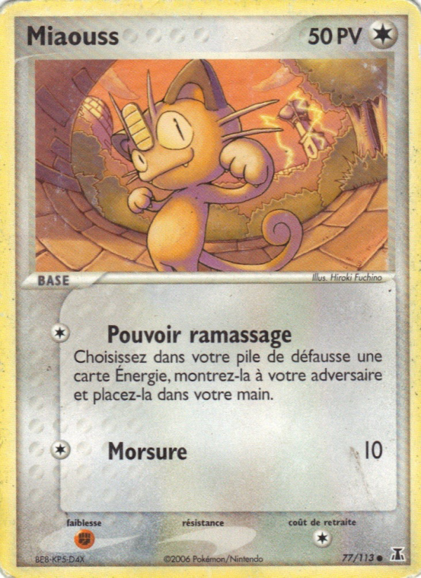 Miaouss 77 — EX Delta Species (French Pokémon TCG card)