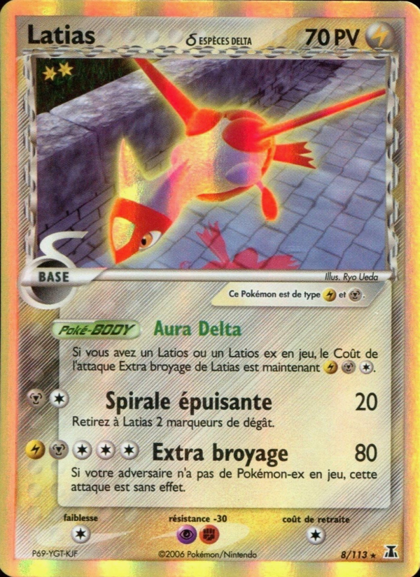 Latias δ 8 — EX Delta Species (French Pokémon TCG card)