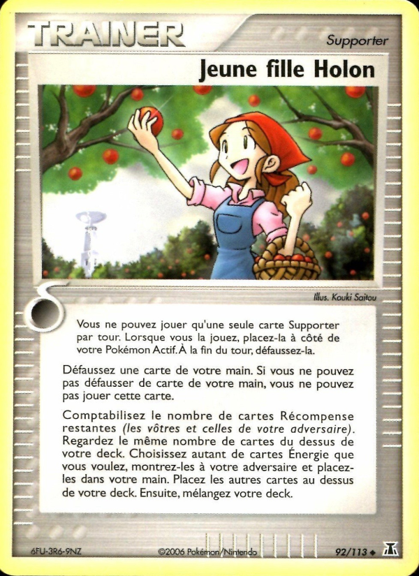 Jeune fille Holon 92 — EX Delta Species (French Pokémon TCG card)