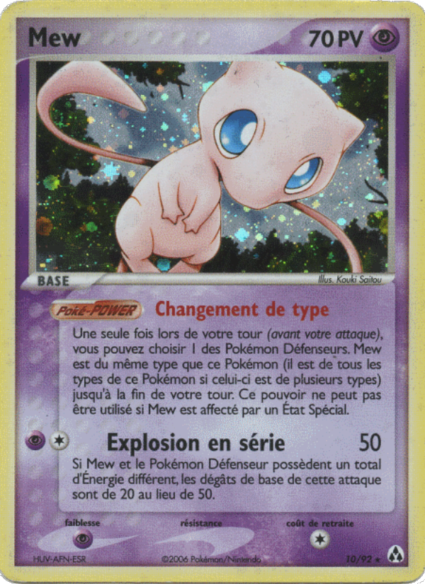 Mew 10 — EX Legend Maker (French Pokémon TCG card)