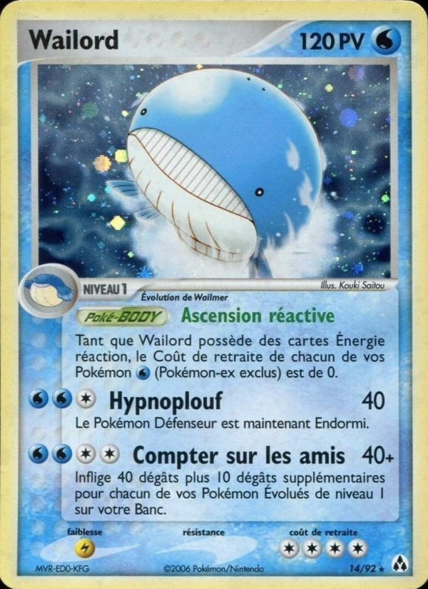 Wailord 14 — EX Legend Maker (French Pokémon TCG card)