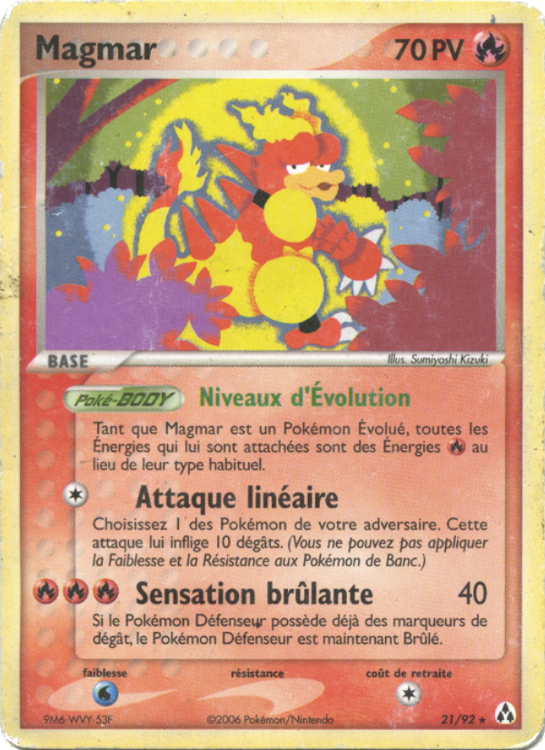 Magmar 21 — EX Legend Maker (French Pokémon TCG card)