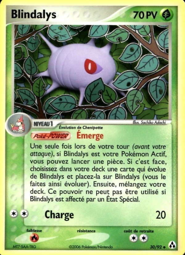 Blindalys 30 — EX Legend Maker (French Pokémon TCG card)