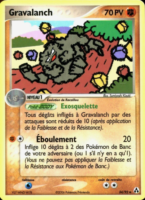 Gravalanch 34 — EX Legend Maker (French Pokémon TCG card)