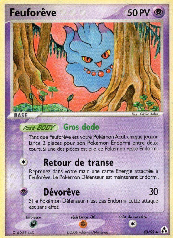 Feuforêve 40 — EX Legend Maker (French Pokémon TCG card)