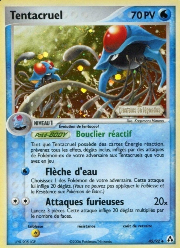 Tentacruel 45 — EX Legend Maker (French Pokémon TCG card)