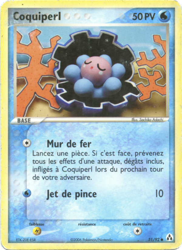 Coquiperl 51 — EX Legend Maker (French Pokémon TCG card)