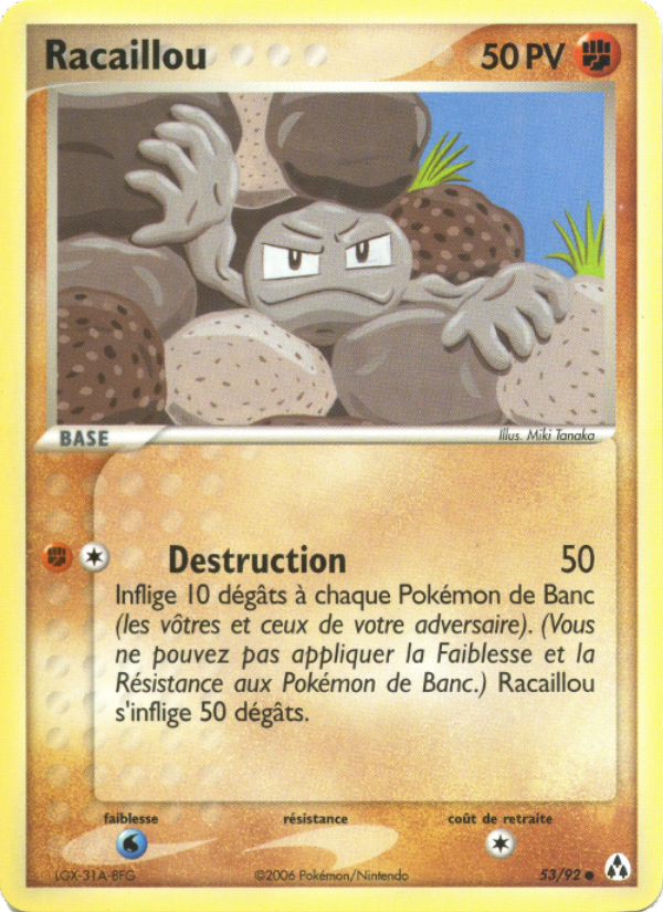 Racaillou 53 — EX Legend Maker (French Pokémon TCG card)