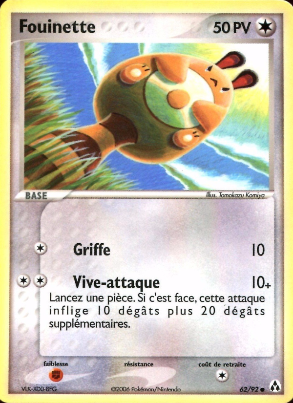 Fouinette 62 — EX Legend Maker (French Pokémon TCG card)