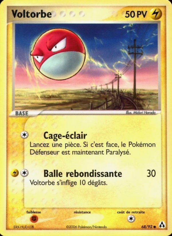 Voltorbe 68 — EX Legend Maker (French Pokémon TCG card)