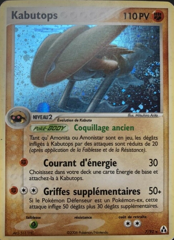 Kabutops 7 — EX Legend Maker (French Pokémon TCG card)