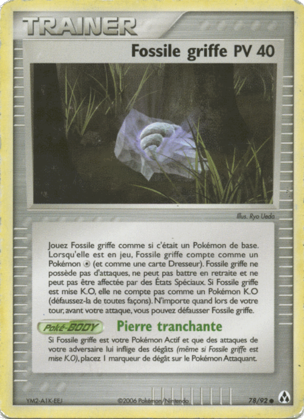 Fossile griffe 78 — EX Legend Maker (French Pokémon TCG card)