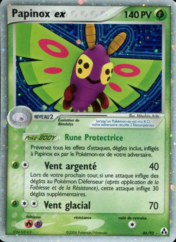 Papinox ex 86 — EX Legend Maker (French Pokémon TCG card)
