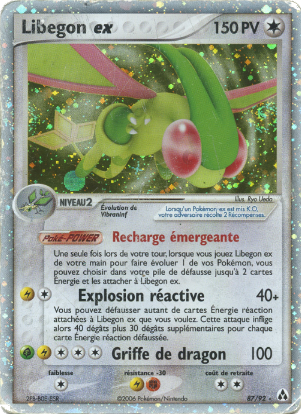 Libegon ex 87 — EX Legend Maker (French Pokémon TCG card)