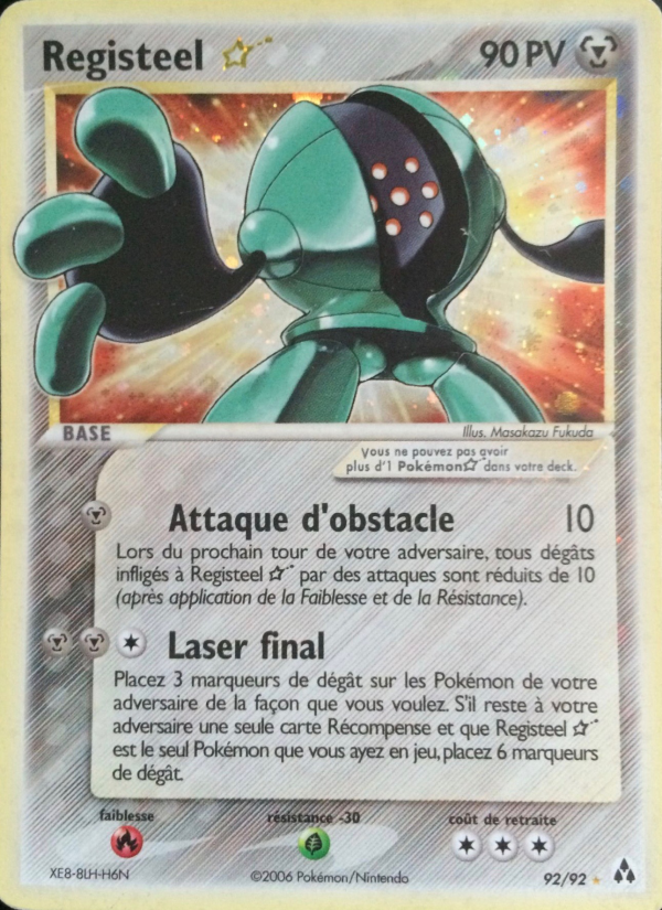 Registeel ☆ 92 — EX Legend Maker (French Pokémon TCG card)