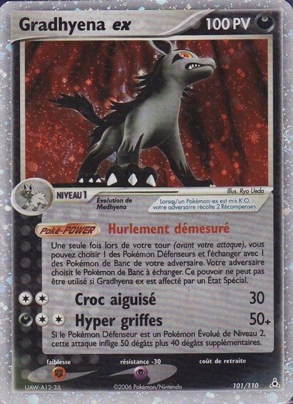 Gradhyena ex 101 — EX Holon Phantoms (French Pokémon TCG card)