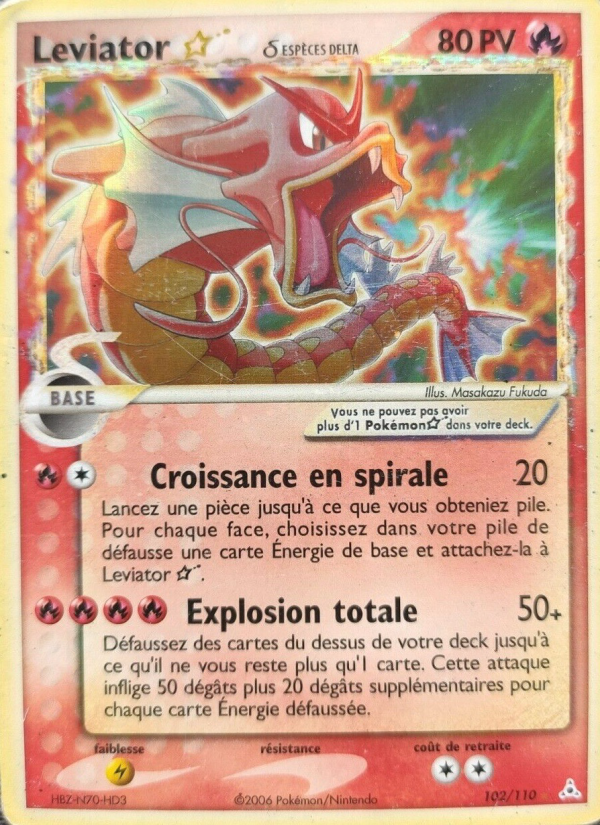 Leviator ☆ δ 102 — EX Holon Phantoms (French Pokémon TCG card)