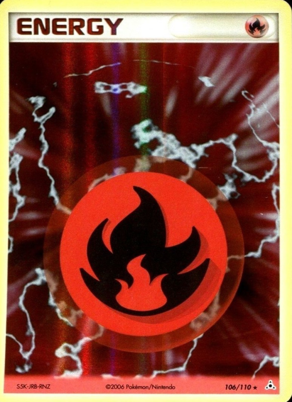 Énergie Feu 106 — EX Holon Phantoms (French Pokémon TCG card)
