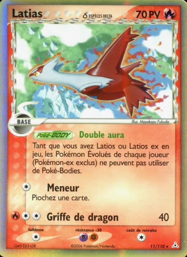 Latias δ 11 — EX Holon Phantoms (French Pokémon TCG card)