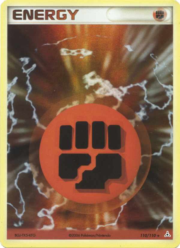 Énergie Combat 110 — EX Holon Phantoms (French Pokémon TCG card)
