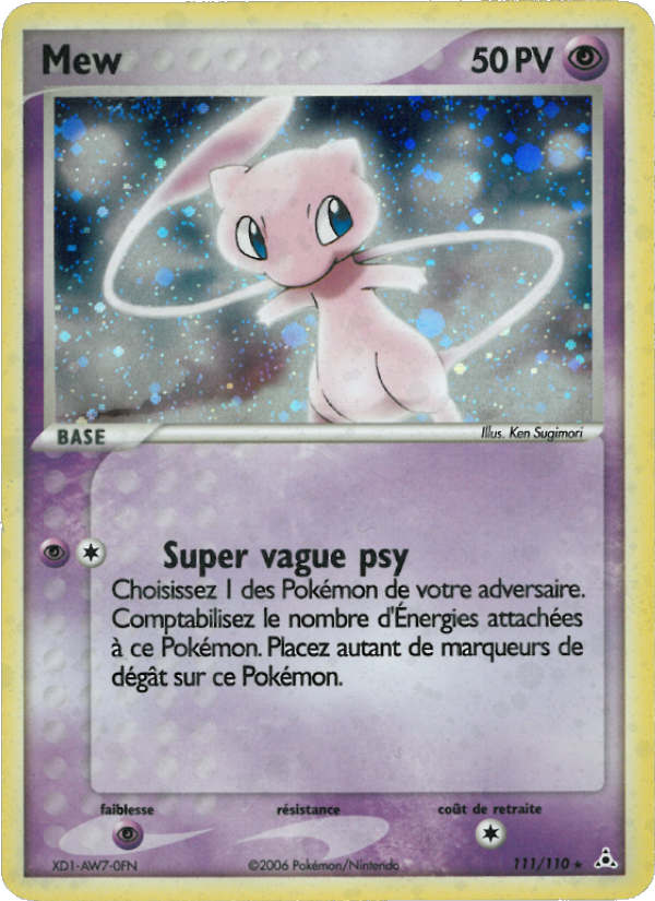 Mew 111 — EX Holon Phantoms (French Pokémon TCG card)