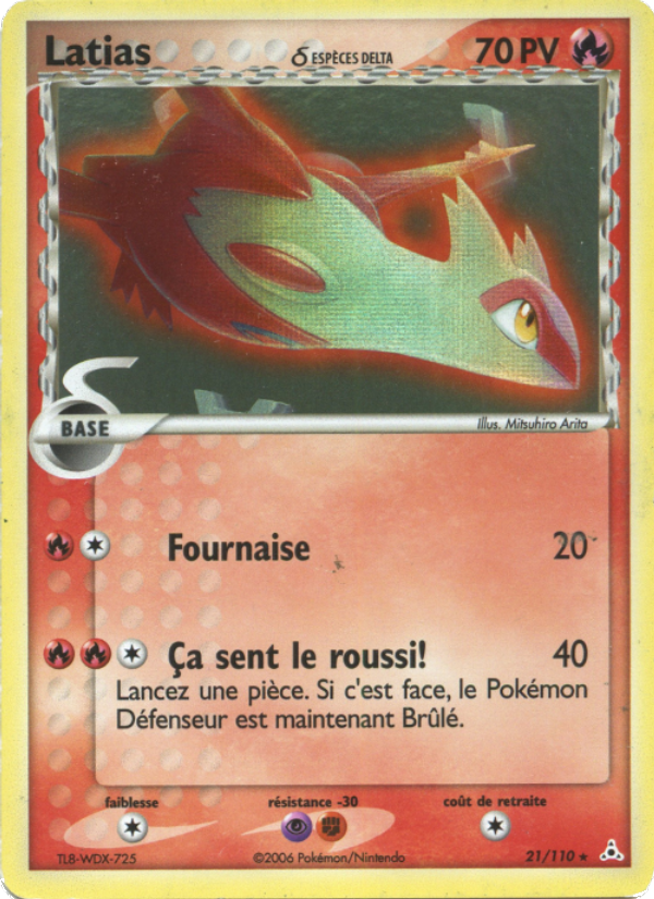 Latias δ 21 — EX Holon Phantoms (French Pokémon TCG card)