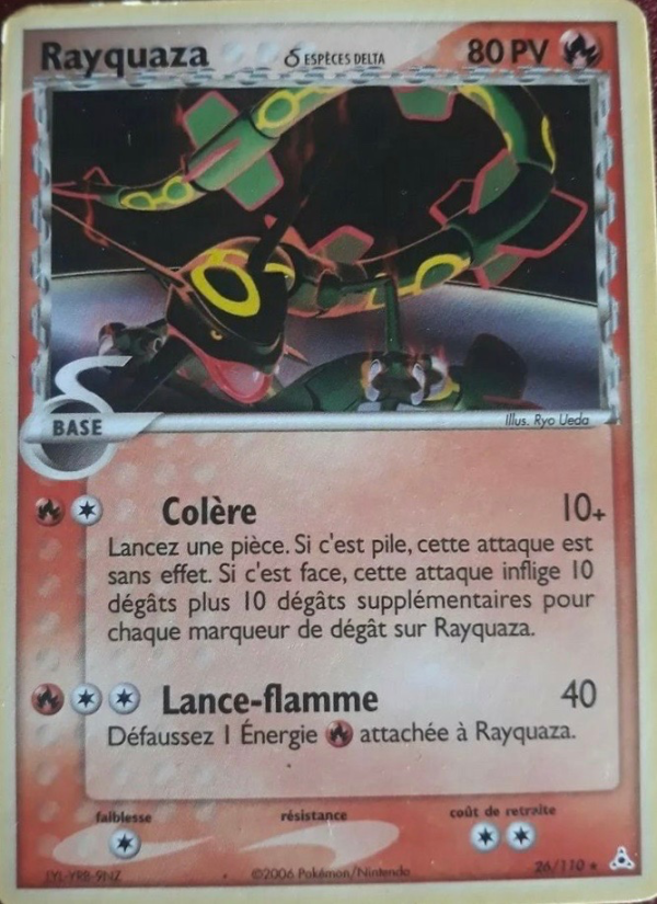 Rayquaza δ 26 — EX Holon Phantoms (French Pokémon TCG card)
