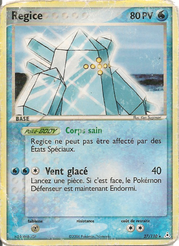 Regice 27 — EX Holon Phantoms (French Pokémon TCG card)