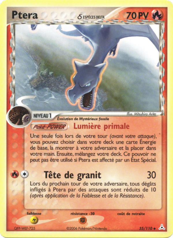 Ptera δ 35 — EX Holon Phantoms (French Pokémon TCG card)