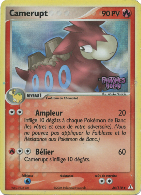 Camerupt 36 — EX Holon Phantoms (French Pokémon TCG card)