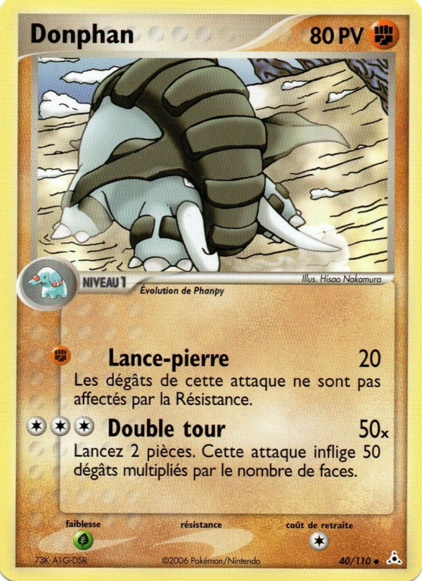Donphan 40 — EX Holon Phantoms (French Pokémon TCG card)