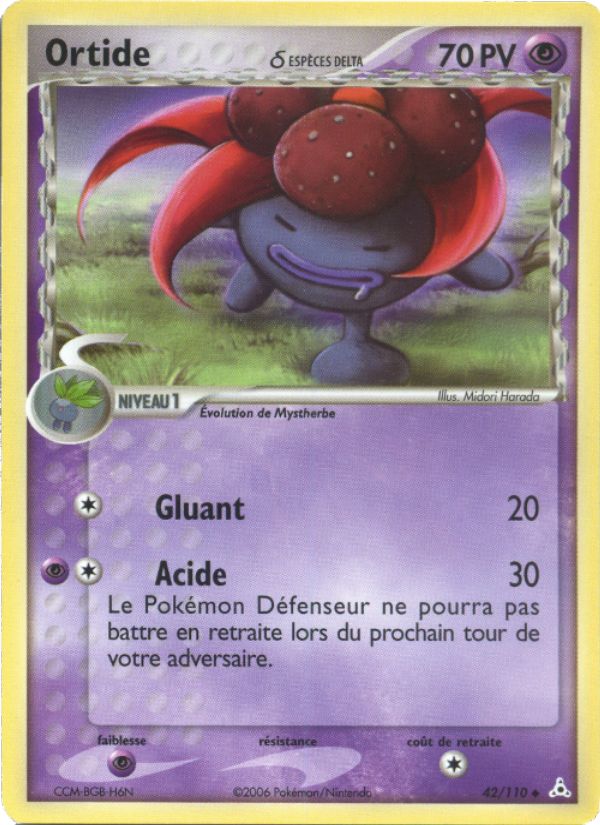 Ortide δ 42 — EX Holon Phantoms (French Pokémon TCG card)