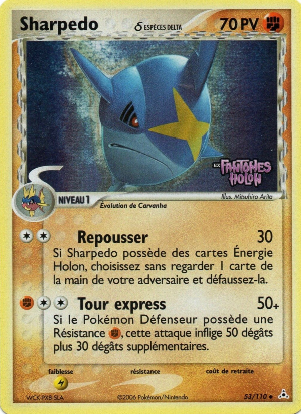 Sharpedo δ 53 — EX Holon Phantoms (French Pokémon TCG card)