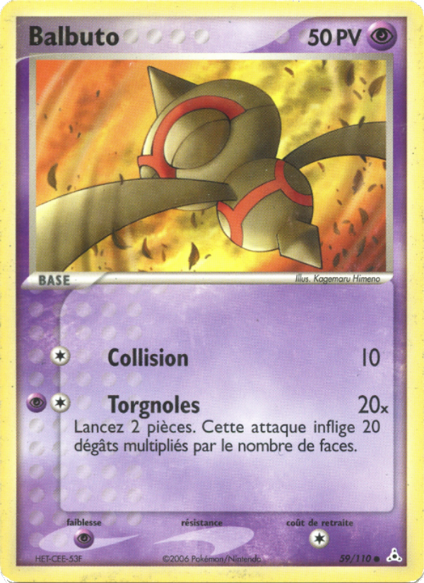 Balbuto 59 — EX Holon Phantoms (French Pokémon TCG card)