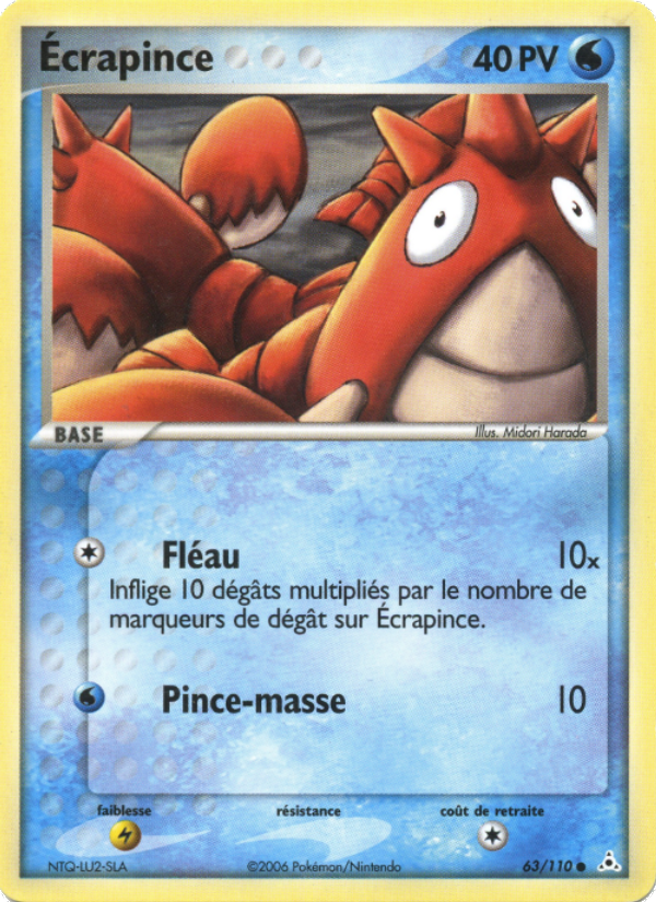 Ecrapince 63 — EX Holon Phantoms (French Pokémon TCG card)