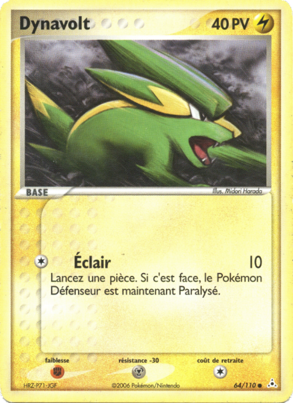 Dynavolt 64 — EX Holon Phantoms (French Pokémon TCG card)