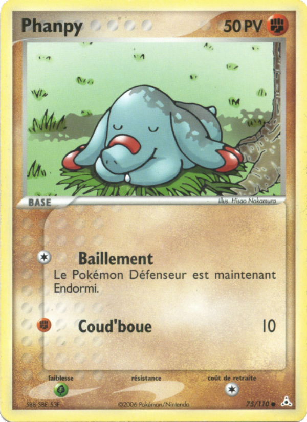 Phanpy 75 — EX Holon Phantoms (French Pokémon TCG card)